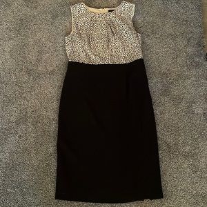 Polka dot office dress